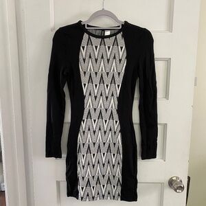 Stretch long sleeve tight dress
